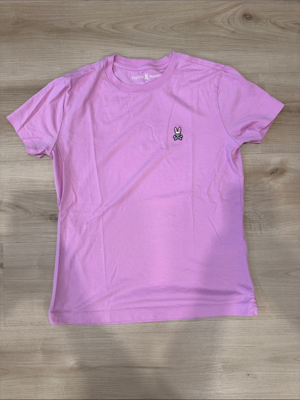 Ladies XS Psycho Bunny Pink Embroidered Logo T-Shirt